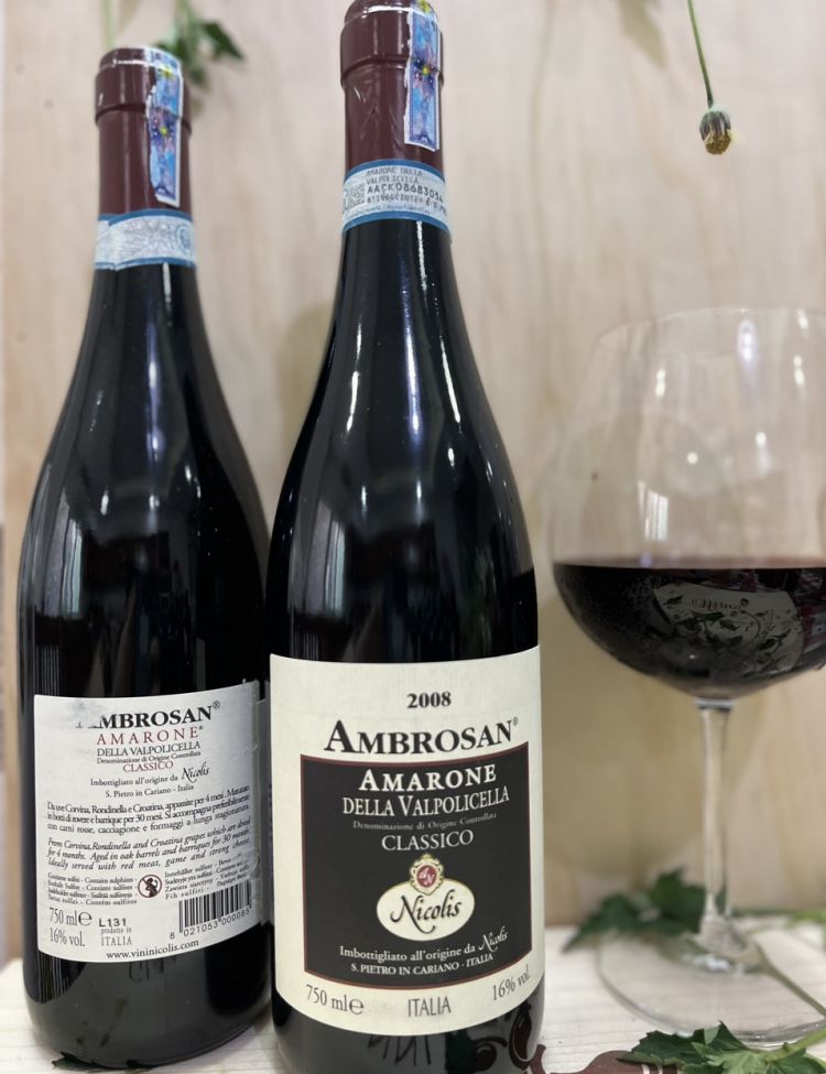 Rượu Vang Đỏ Nicolis  Ambrosan  Amarone <5% ABV*