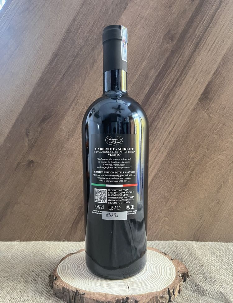 Rượu Vang Ý Cabernet Merlot I.G.T <5% ABV*