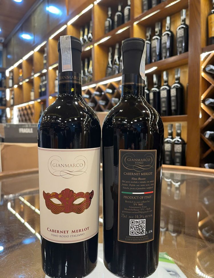 Rượu Vang Gianmarco Cabernet Merlot <5% ABV*